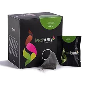 Teahues Tulsi Green Tea, 16 Tea Bags with 1 Free Exotic Sample| Holy ...