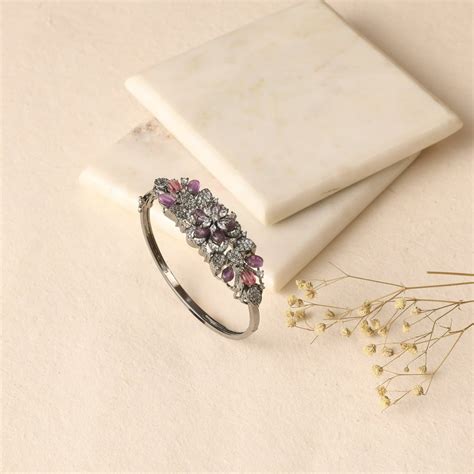 Buy Floral Bloom CZ Bracelet | Tarinika - Tarinika India