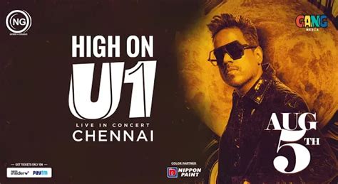High On U1 Concert 2024 Chennai: Ticket Price, Dates, Timings, Location