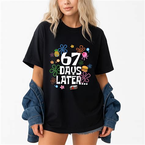 67 Days Later 67th Day Of School T-Shirt – Classroom Humor Theme ...