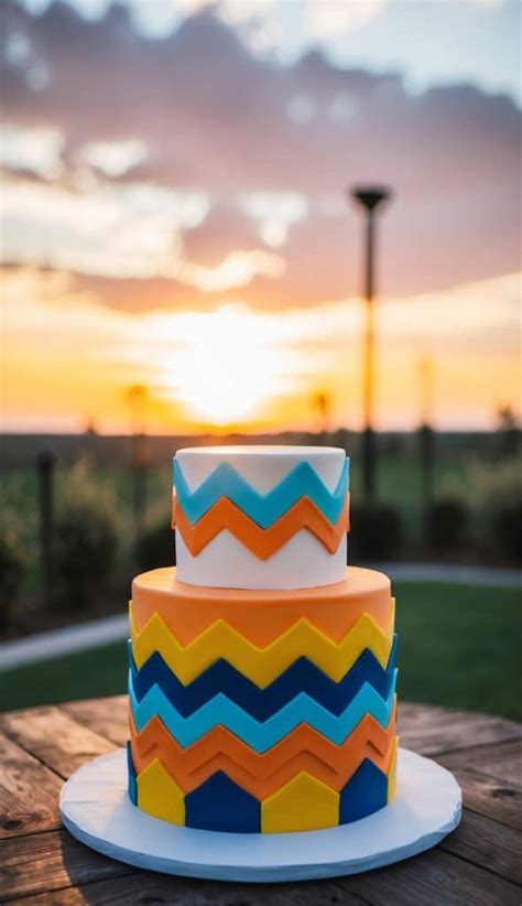 Image result for Fondant Sunset Cake Tutorial