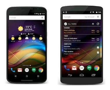 Rezultat imagine pentru Android Clock Weather Widget