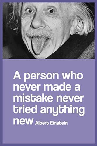 Seven Rays Albert Einstein A person who never made a mistake (12X18 ...