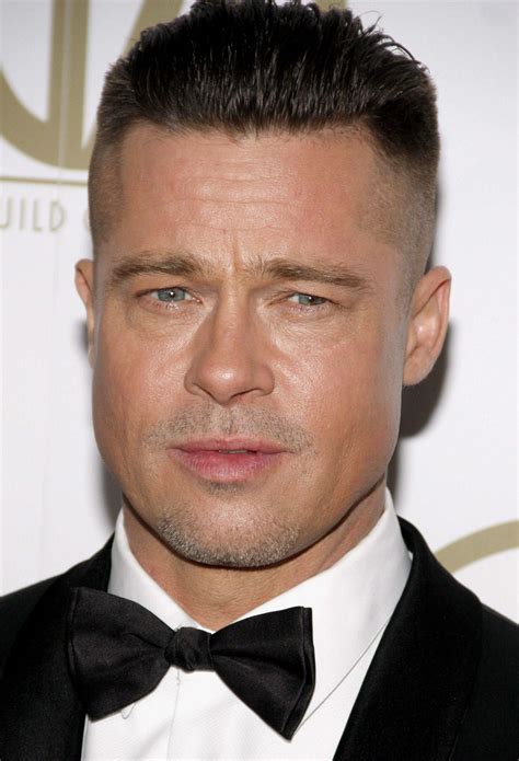 20+ Selected Haircuts for Guys With Round Faces | Brad pitt fury ...