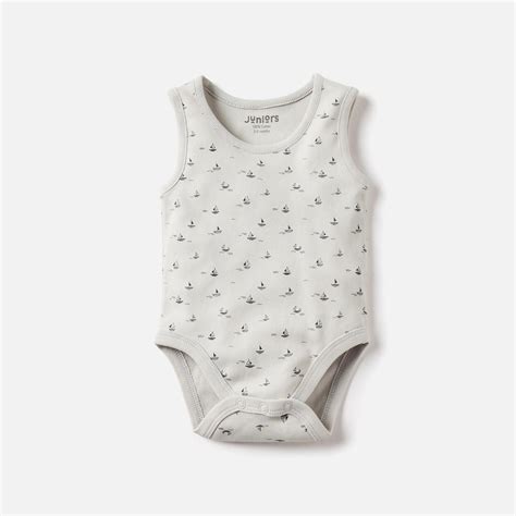 Buy Juniors Printed Sleeveless Bodysuit with Snap Button Closure - Set ...