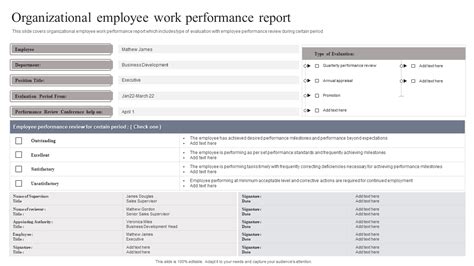 Image result for Work Performance Report