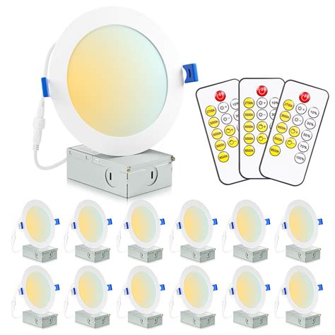 Recessed Lighting 6 Inch Ultra Thin Canless Led Recessed Ceiling ...