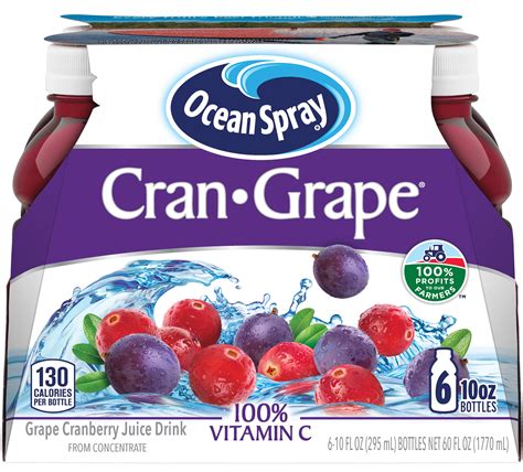 Buy Ocean Spray Cran- Grape Juice Drink 10 fl oz, 6 Ct Online at Lowest ...