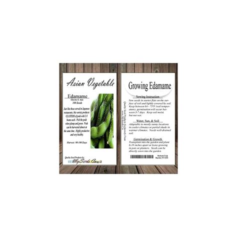 Buy Big Pack (100) Japanese Edamame Seeds - High in Protein - Young Soy ...