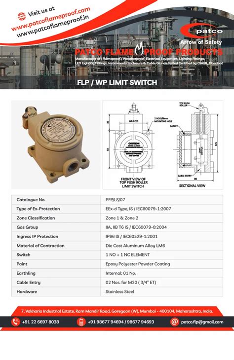 Flameproof Cum Whether proof Limit Switch - Flameproof Limit Switch ...