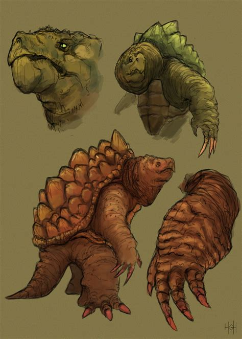 Image result for Snapping Turtle Drawing