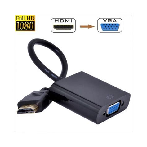 Адаптер преходник HDMI към VGA с кабел 1080p