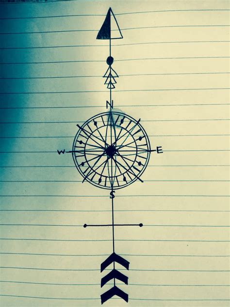 Image result for Simple Compass Arrow Sketch