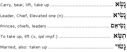 Hebrew Word of the Week - Nasa'