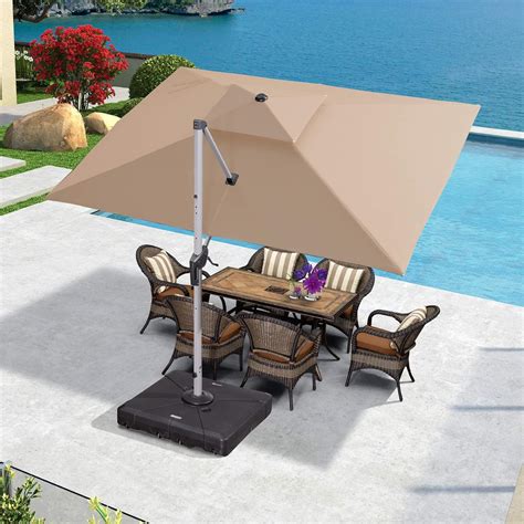 PURPLE LEAF 2.7 X 3.3 M Garden Cantilever Parasol, India | Ubuy