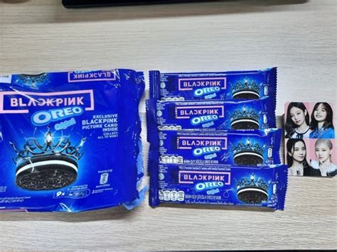 BLACKPINK x OREO Group Photocard No.10 + 4 packets India | Ubuy