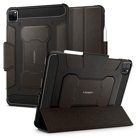 Spigen Rugged Armor Pro Full Cover Folio Case Compatible with iPad Pro ...
