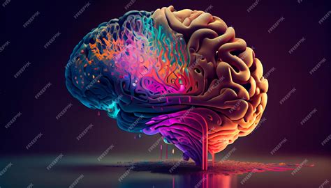 Premium Photo | Concept art of a human brain exploding with knowledge and creativity generative ai