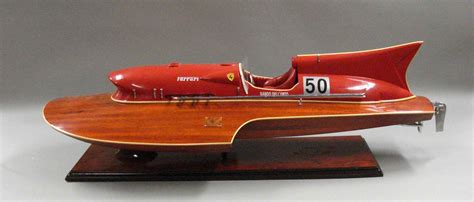 Bonhams Cars : A similarly fine and impressive handbuilt model of the Ferrari Hydroplane racing ...