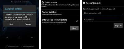 Image result for Android Mobile Phone Screen Lock Forgotten Password