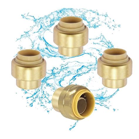 4PCS U514LFA Quick Connect End Cap Plumbing 1/2 Inch, Copper pipe cap ...