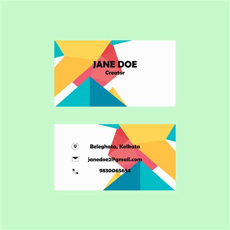Visiting Card Make On InDesign 的图像结果