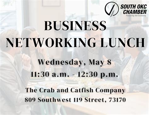 Business Networking Lunch, The Crab & Catfish Co.- OKC, Oklahoma City ...