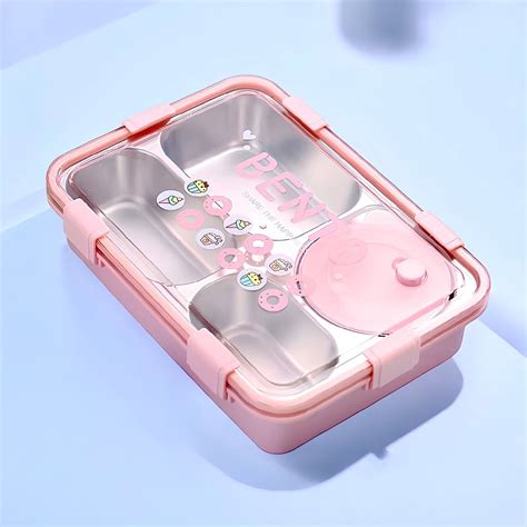 Bento Buddy Lunch Box (Spill Free)(4 Compartment) – KidKitIndia