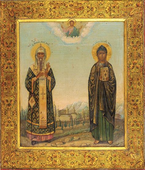 Икона святой Алексий Митрополит Московский и святая Фекла мастерская ...