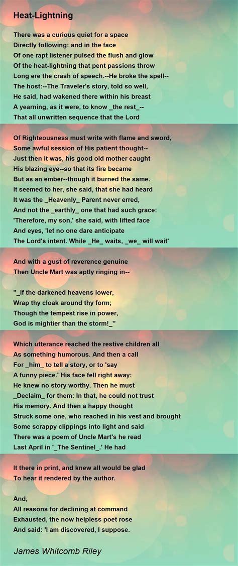 Rhyming Poems About Lightning | Shelly Lighting