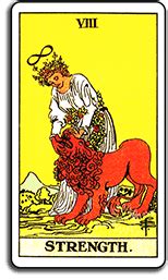 Strength - Tarot Card Meaning From The Universal Waite Tarot Deck ...
