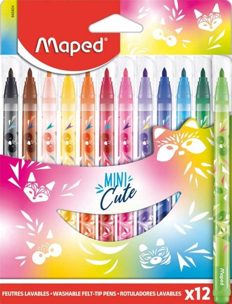 FELT TIPS MINI CUTE X12 CARDBOARD BOX – Maped India