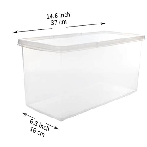 Plastic Bread Container, Reusable Bread Storage Containers, Clear Food ...