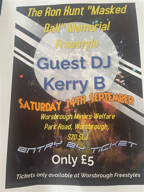 The Ron Hunt memorial “Masked Ball” Freestyle, Worsbrough Sports ...