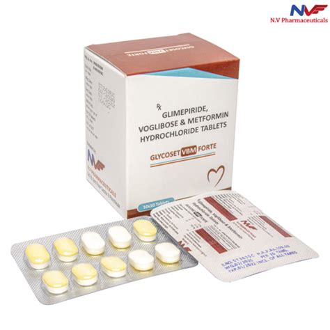 GLYCOSET VBM FORTE Tablets NV Pharmaceuticals