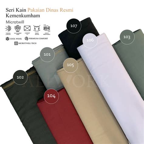 Jual ALLWORK ~ Seri Kain Pakaian Dinas Resmi Kemenkumham (Per Meter ...