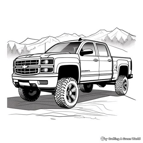Pickup Truck Coloring Pages - Free & Printable!