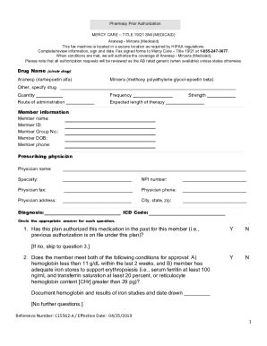 Fillable Online Question Circle Yes or No 1. Has the plan authorized ...