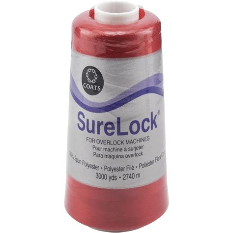Coats Surelock Overlock Thread, 3000 yd, Tomato : Amazon.in: Home & Kitchen