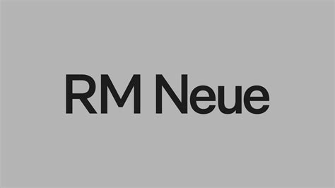 RM Neue Bold Font | xFonts.pro