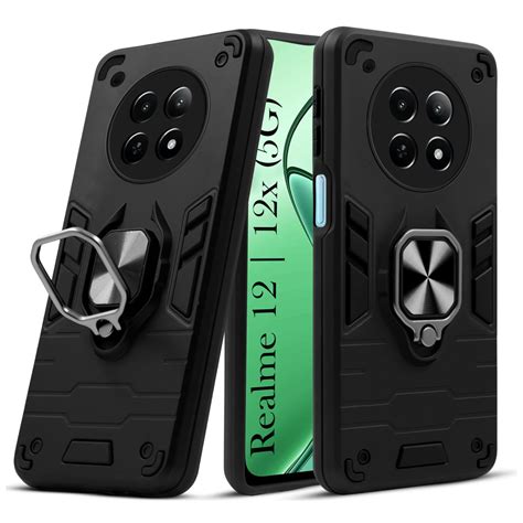 For Realme 12 | Realme 12X Back Cover Case (Shockproof Polycarbonate D ...