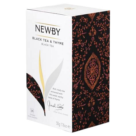 Чай черный в пакетиках Newby с чабрецом | отзывы