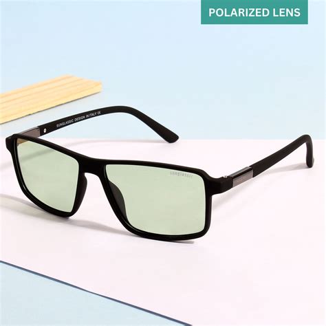 Buy Sunglassic Moomin Green Polarized Rectangle Sunglasses