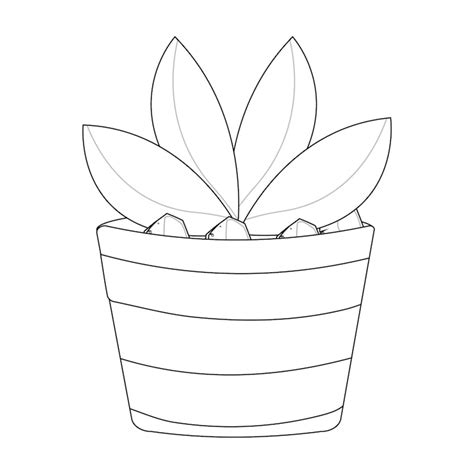 Pot plant outline Images - Free Download on Freepik