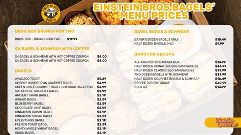 Einstein Bagels Nutritional Facts - Printable Nutrition Facts