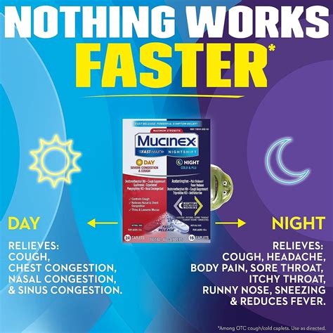 Mucinex Fast-Max Day & Night Severe Congestion & Cough Relief - 40 Caplets | Buy Now with ...