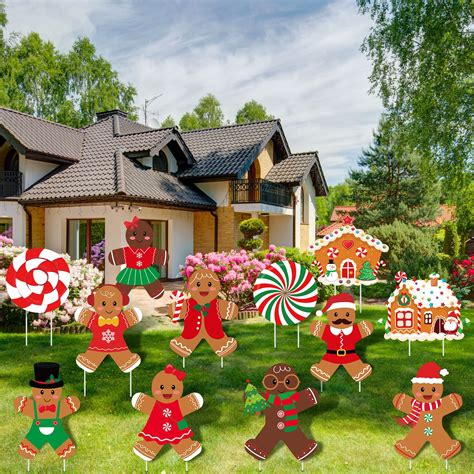 Gingerbread Lawn Decorations Mickey & Minnie Gingerbread Yard Art