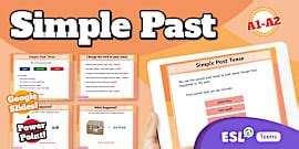 Latihan Bahasa Inggeris Past Simple Tense Worksheet