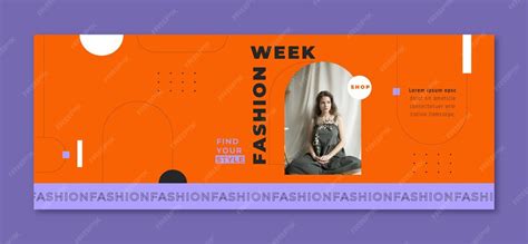 Flat design fashion trends facebook cover | Free Vector