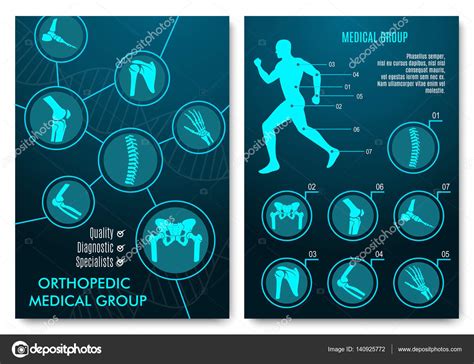 Medical infographic with orthopedic anatomy charts — Stock Vector © Seamartini #140925772
